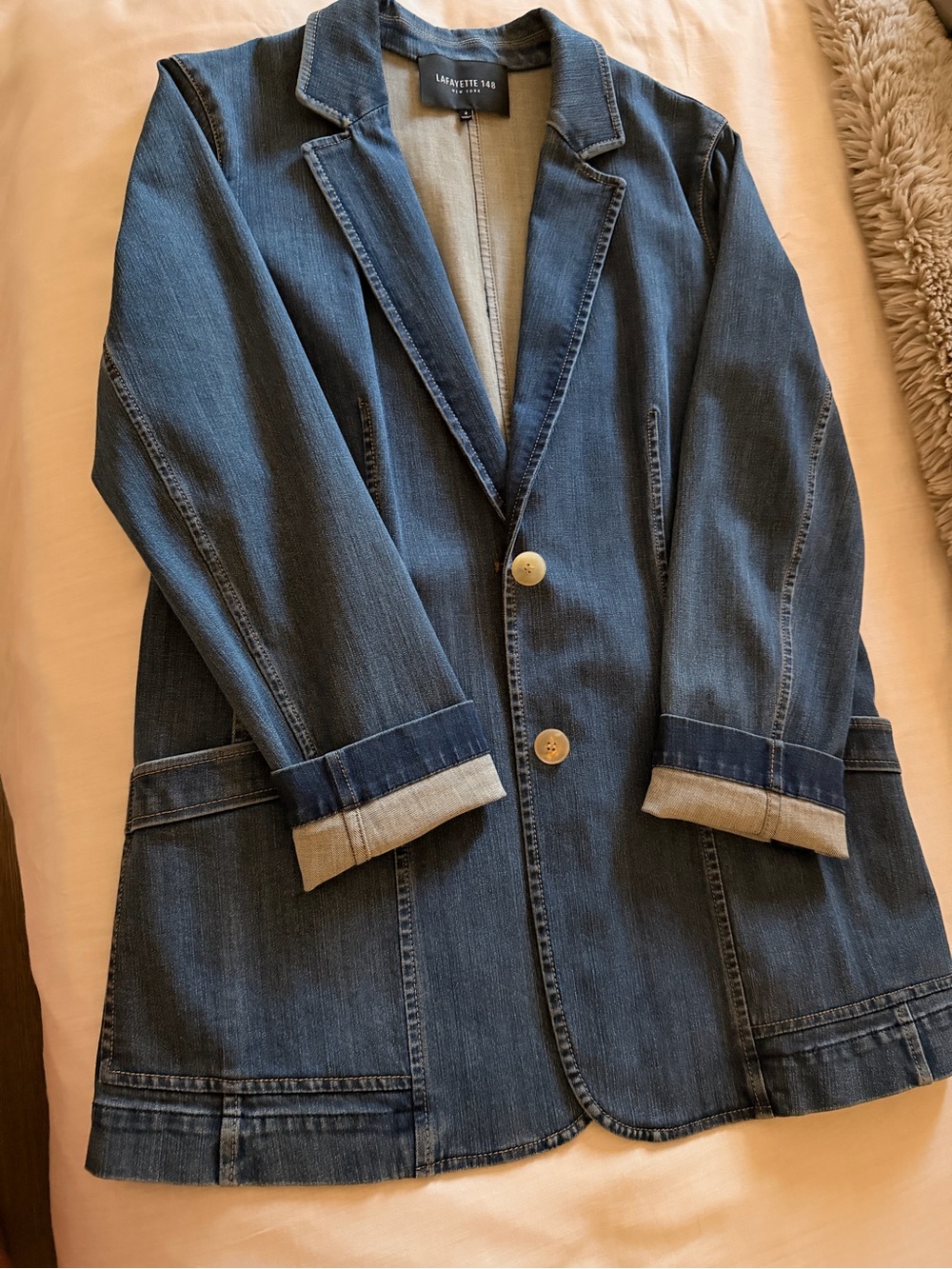 Lafayette 148 New York Denim Blazer